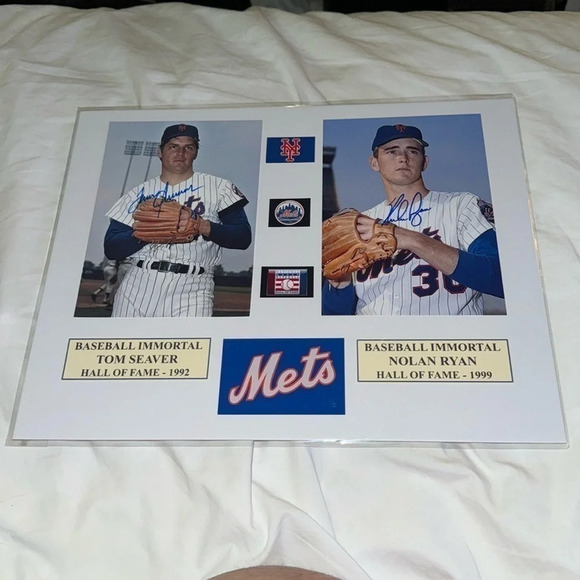 - New York Mets Tom Seaver nolan Ryan autographed photo​ - Picture 1 of 2